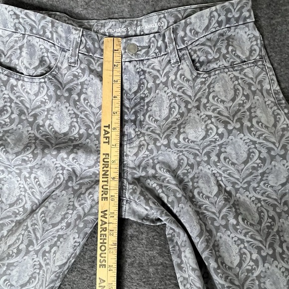 Chicos Girlfriend Slim Leg Ankle Jeans Womens 0.5 4 / 6 Perfect Stretch Pattern - Picture 6 of 14